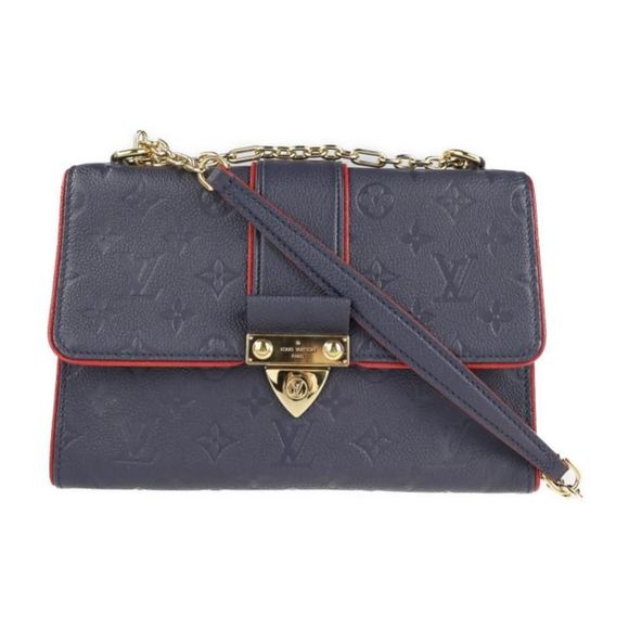 Louis Vuitton Saint Sulpice PM Shoulder Bag Monogram Implant Marine Rouge - Picture 1 of 9